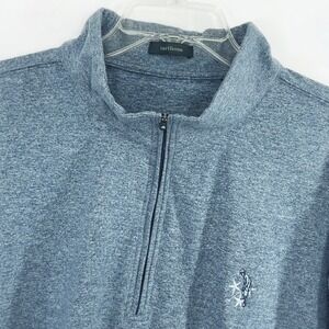 Turtleson Men's XXL 1/4 Zip Golf Pullover Blue Heather Stretch Performance